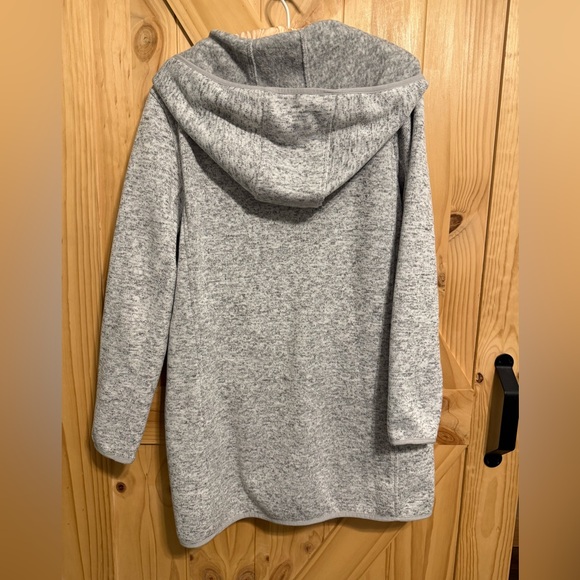 Tommy Hilfiger Heather Gray Long Hooded Zip-Front Sweatshirt - Picture 11 of 11